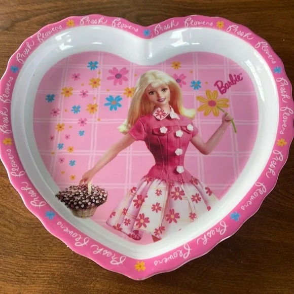 バービーBarbie食器セット　ヴィンテージ プレート　ピンクUSA Zak Designs | Dining | Vintage Barbie Plate | Poshmark